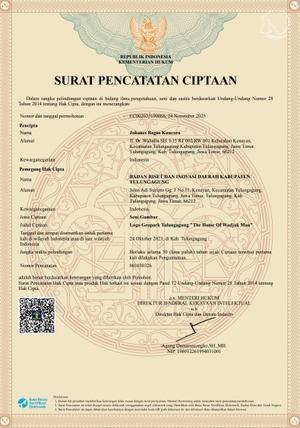 SERTIFIKAT GEOPARK TULUNGAGUNG