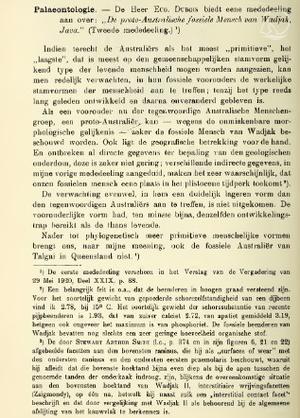 KOPIE VAN DUBOIS - 1921 - DE PROTO - AUSTRALISCHE FO